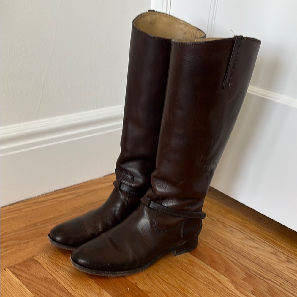 Frye Brown Leather Riding Boots
